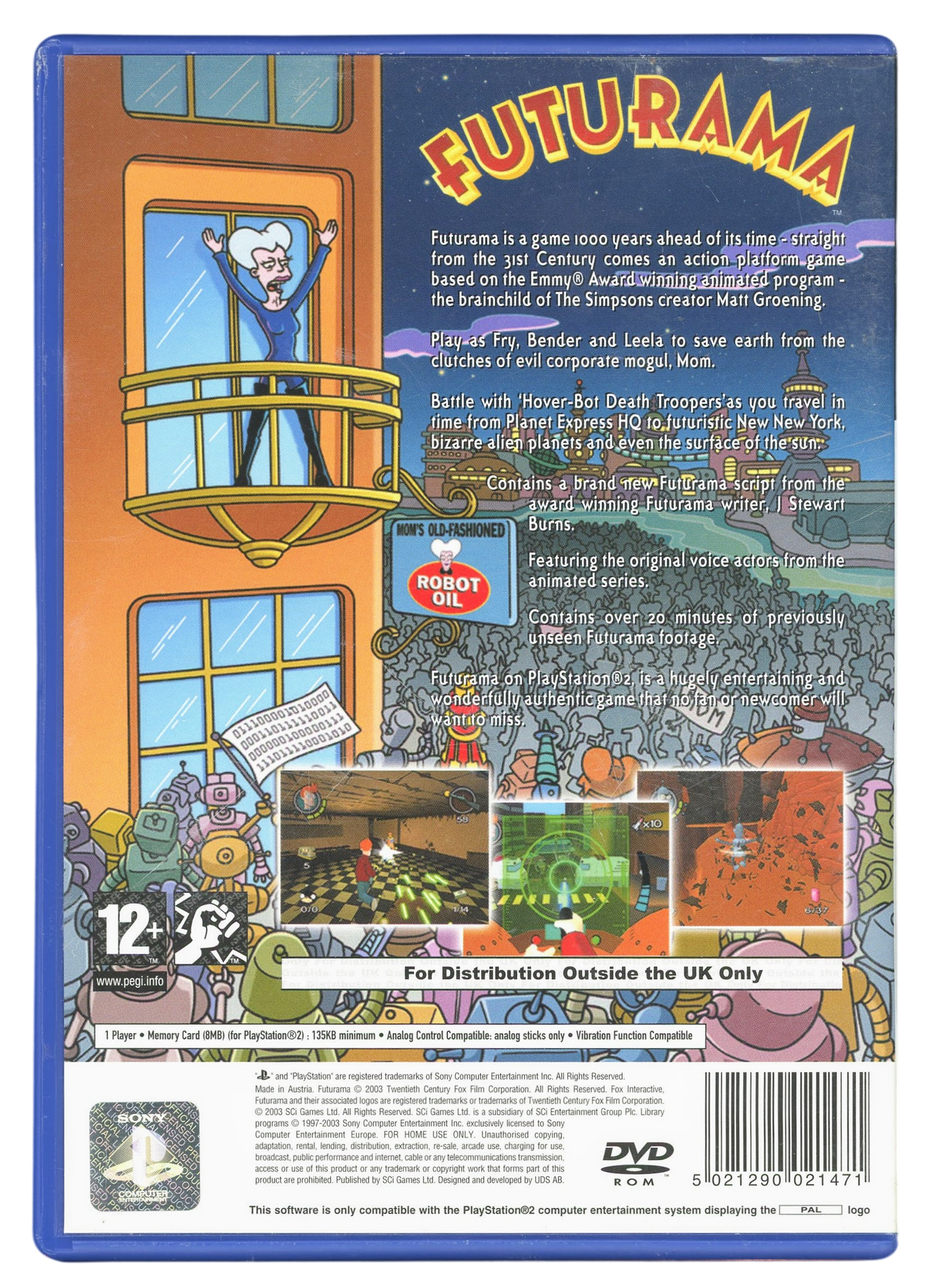 Futurama - Playstation 2 spill (PS2)