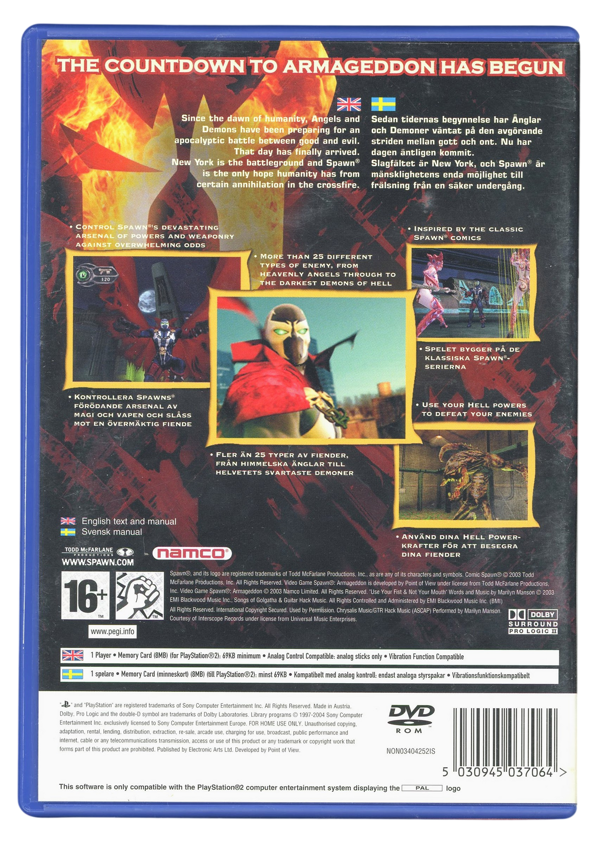 Spawn - Armageddon - Playstation 2 spill (PS2)