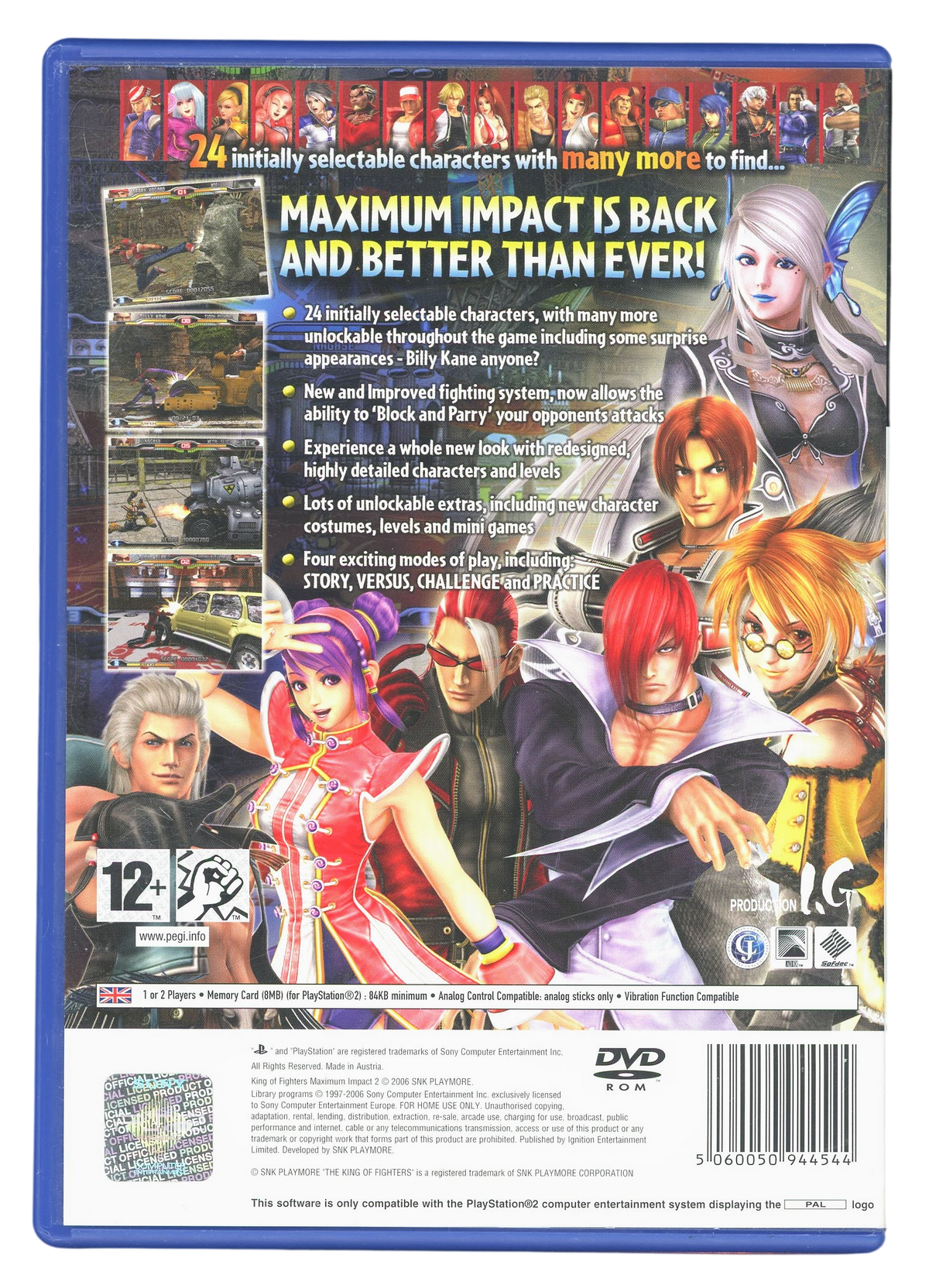 KOF 2 - Maximum Impact II - Playstation 2 spill (PS2)