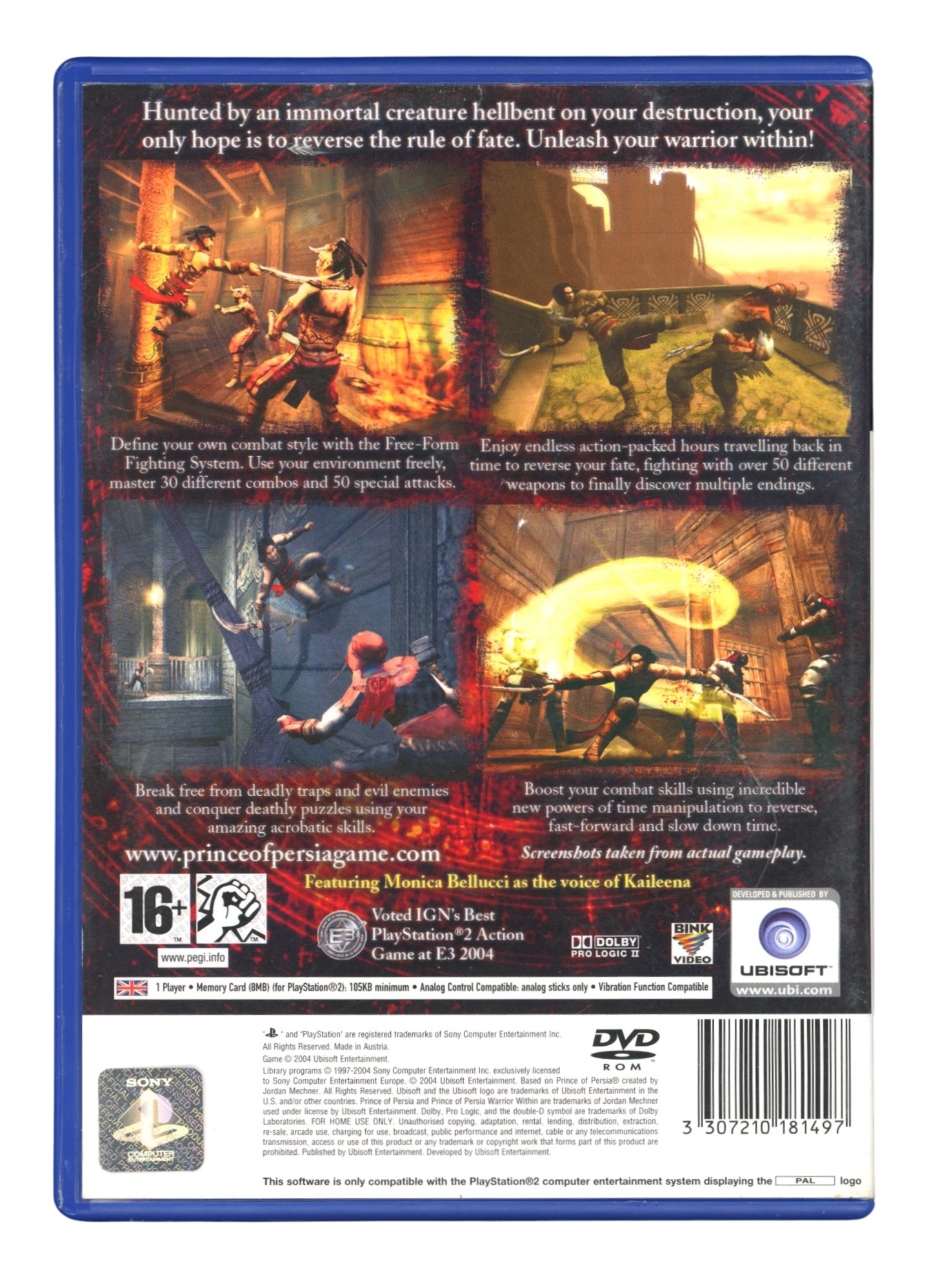Prince of Persia: Warrior Within - Playstation 2 spill (PS2)