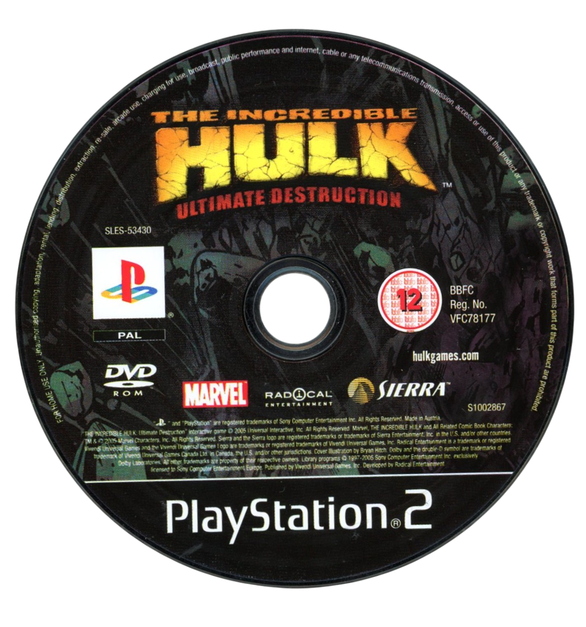 The Incredible Hulk: Ultimate Destruction - Playstation 2 spill (PS2)