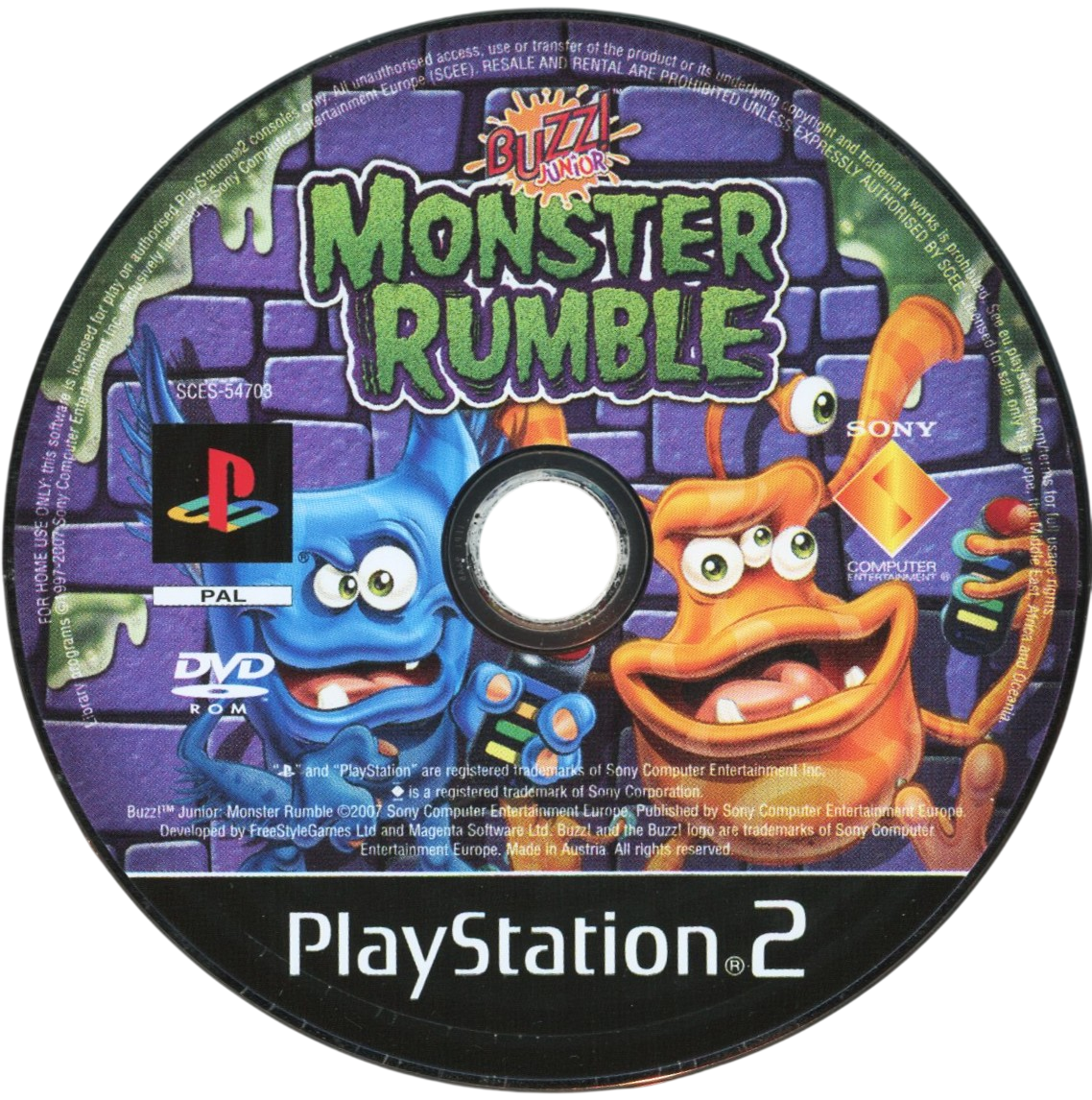 Buzz! Junior Monster Rumble - Playstation 2 spill (PS2)