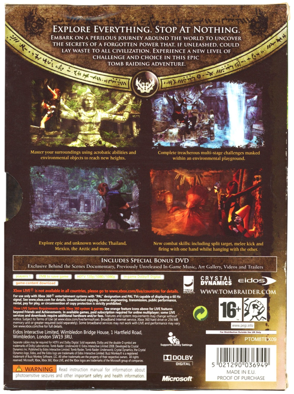 Tomb Raider Underworld (Limited Edition)  – Xbox 360 spill