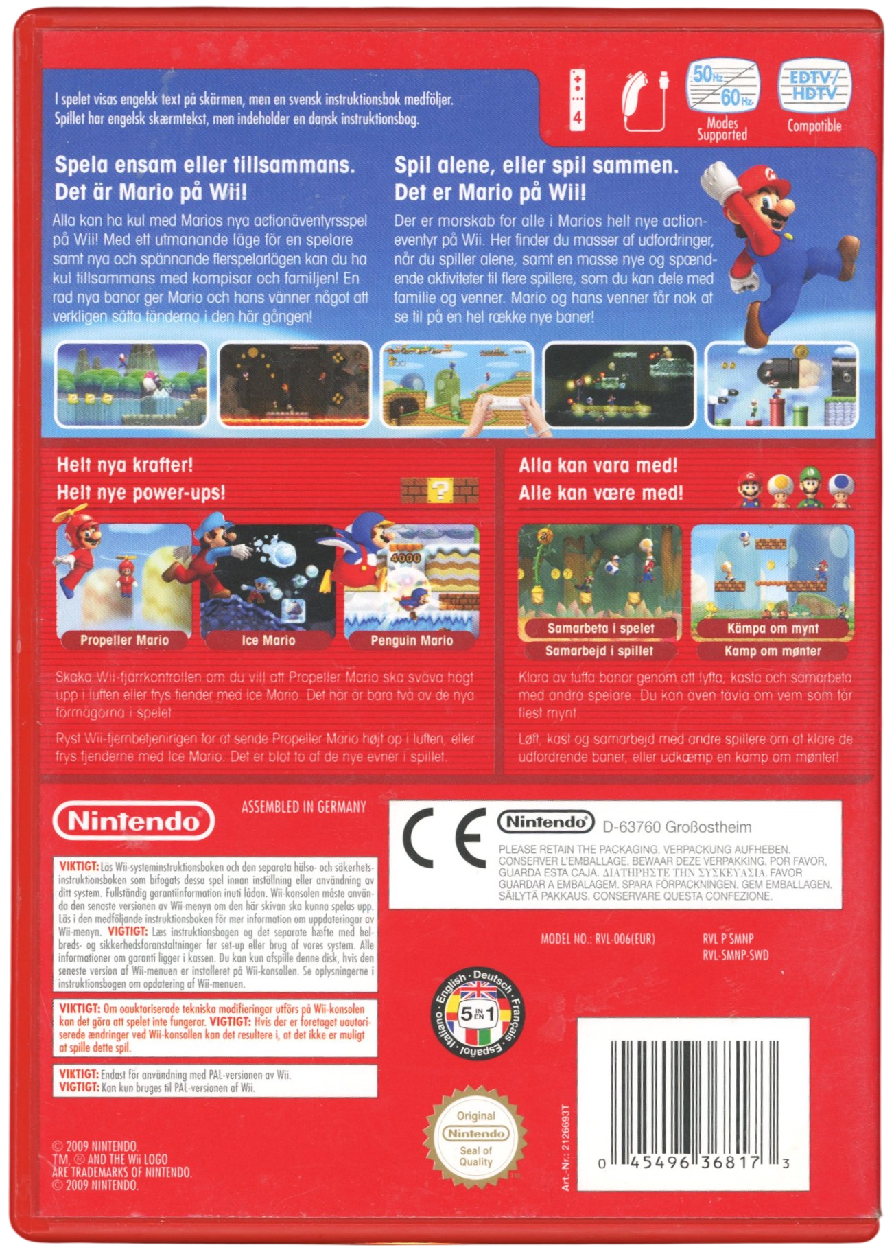 New Super Mario Bros. - Nintendo Wii spill