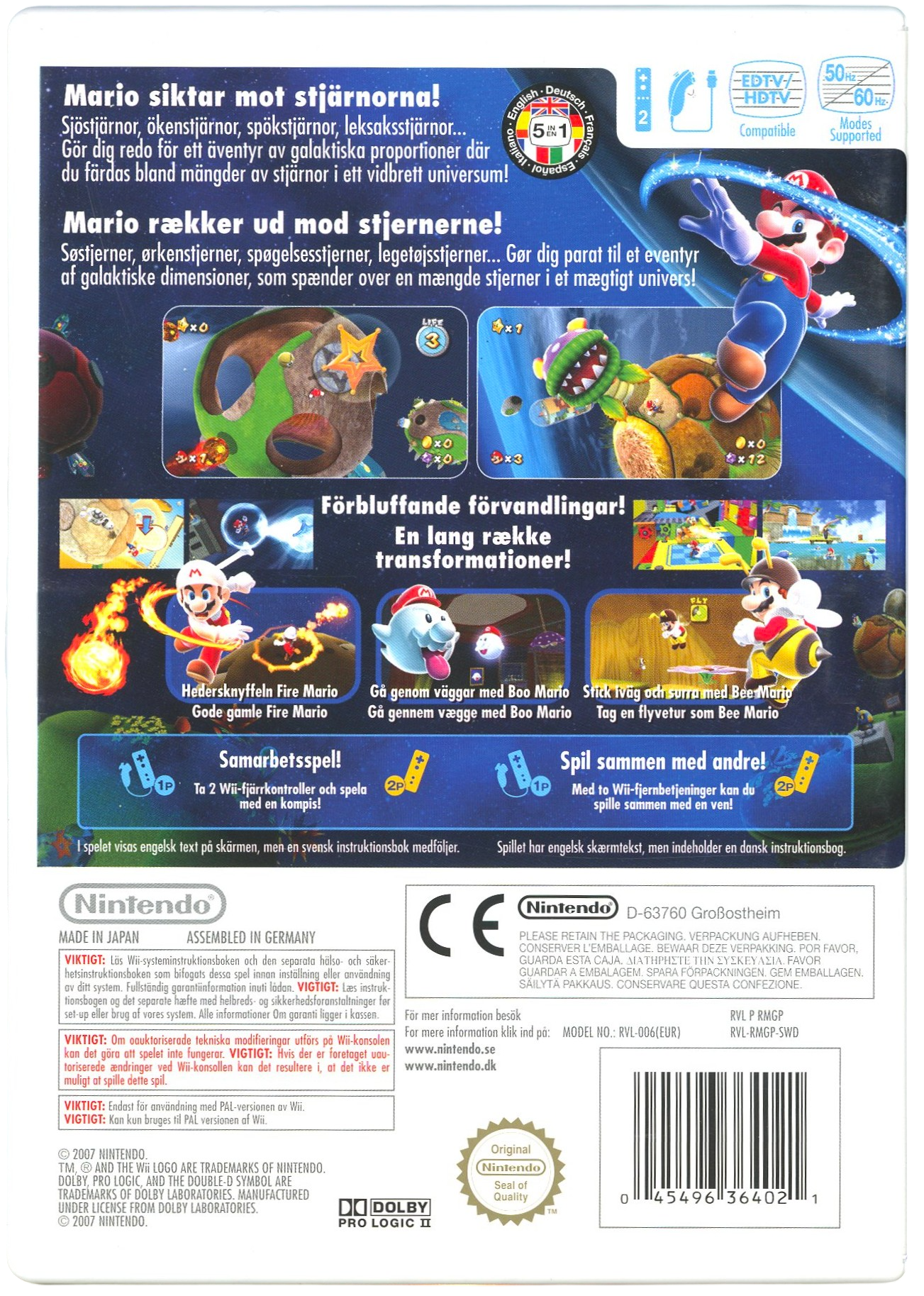 Super mario galaxy - Nintendo Wii spill