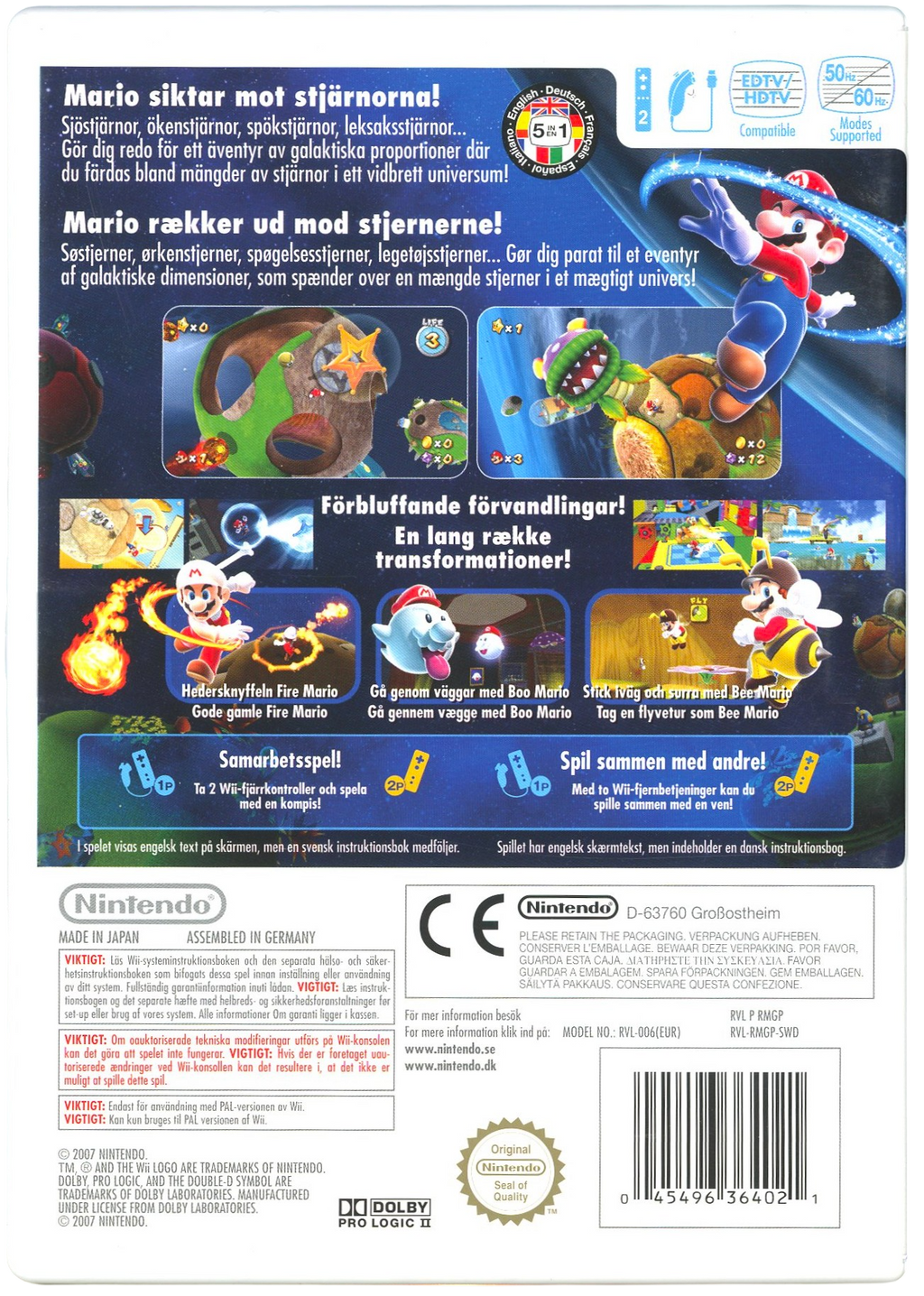 Mario Spill Kjøp Super mario galaxy - Nintendo Wii spill | Level Up Spill