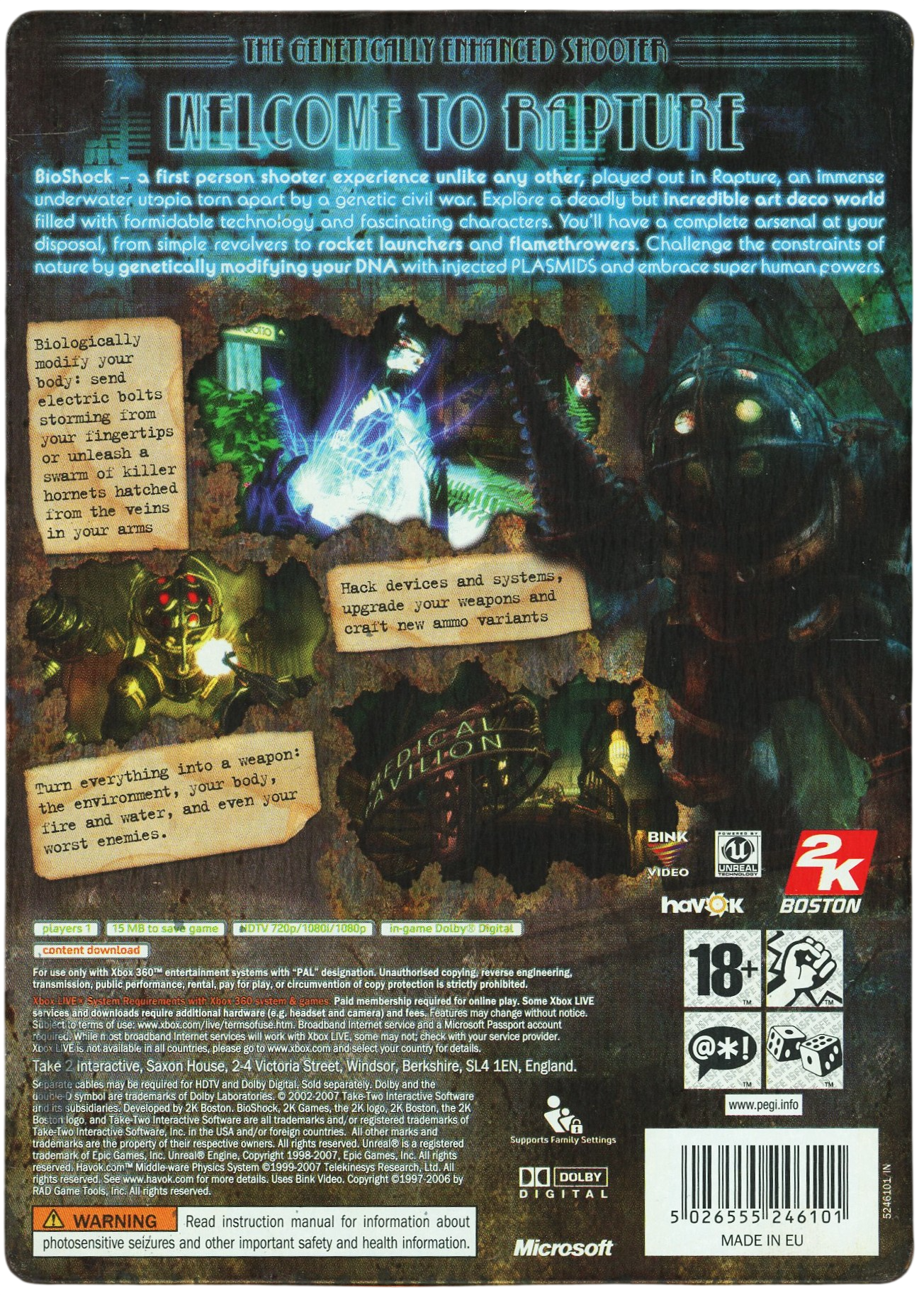 Bioshock - Xbox 360 spill (Steelbook)