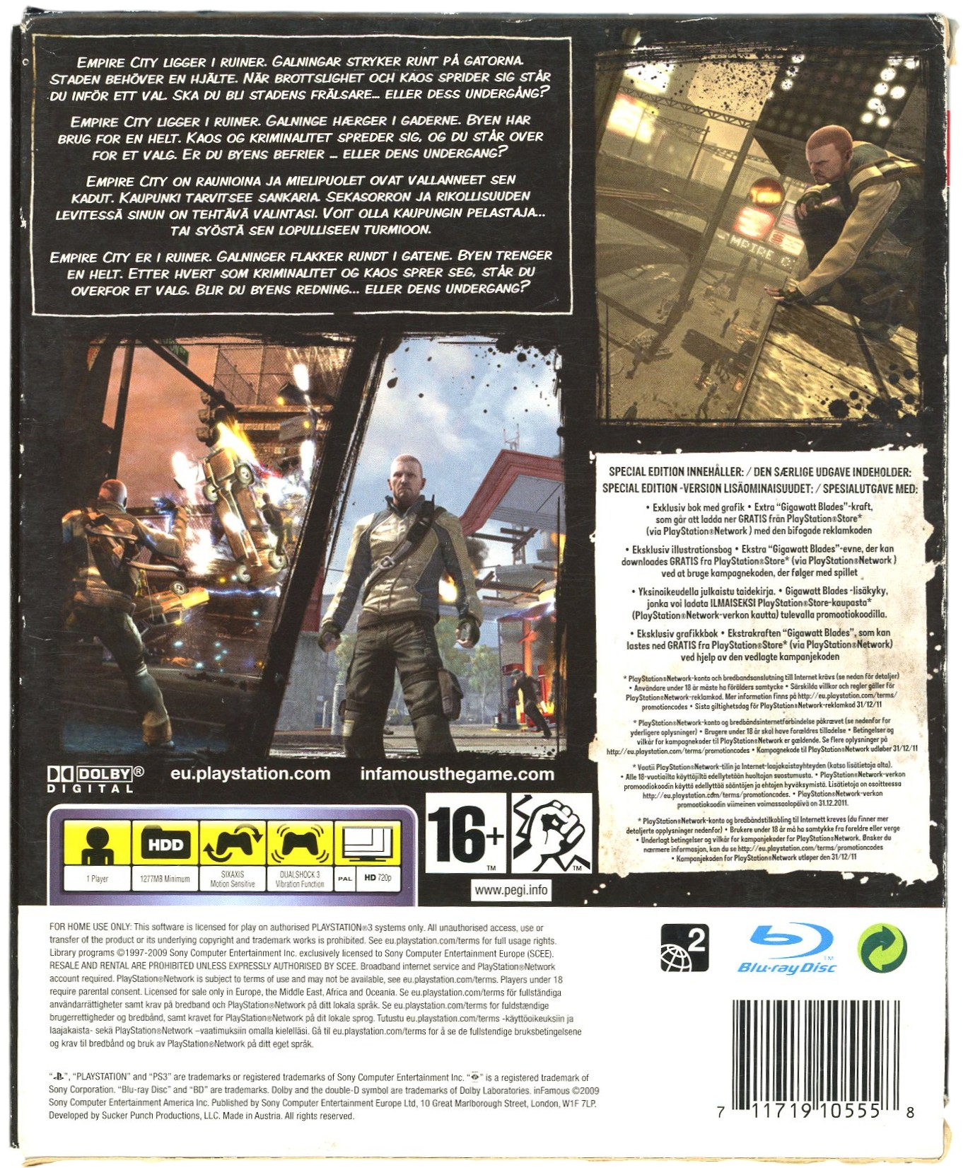 inFamous – Special Edition - Playstation 3 spill (ps3)