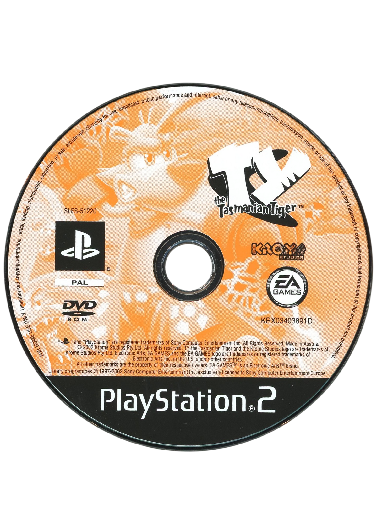 Ty the Tasmanian Tiger - Playstation 2 spill (PS2)