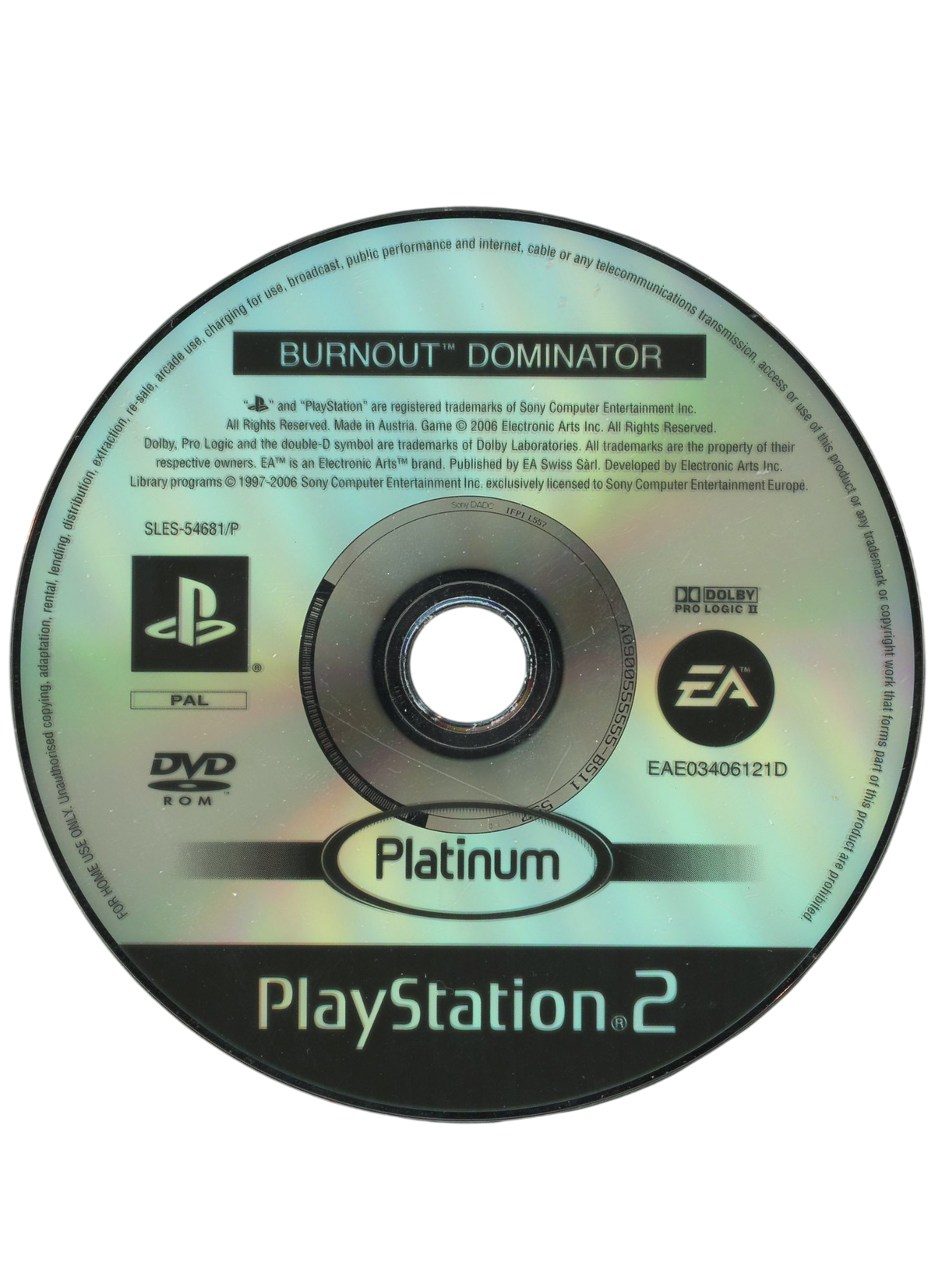Burnout - Dominator (Platinum) - Playstation 2 spill (PS2)