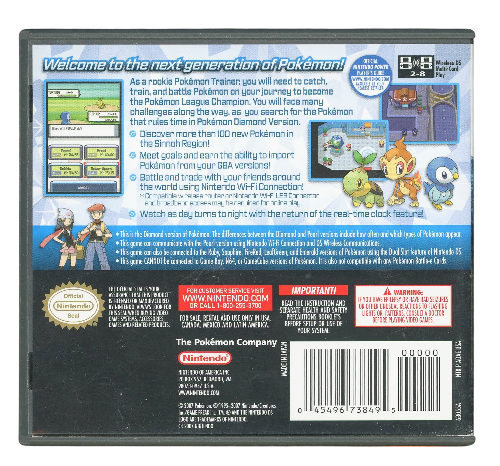 Pokemon - Diamond version (NTSC) - Nintendo DS spill