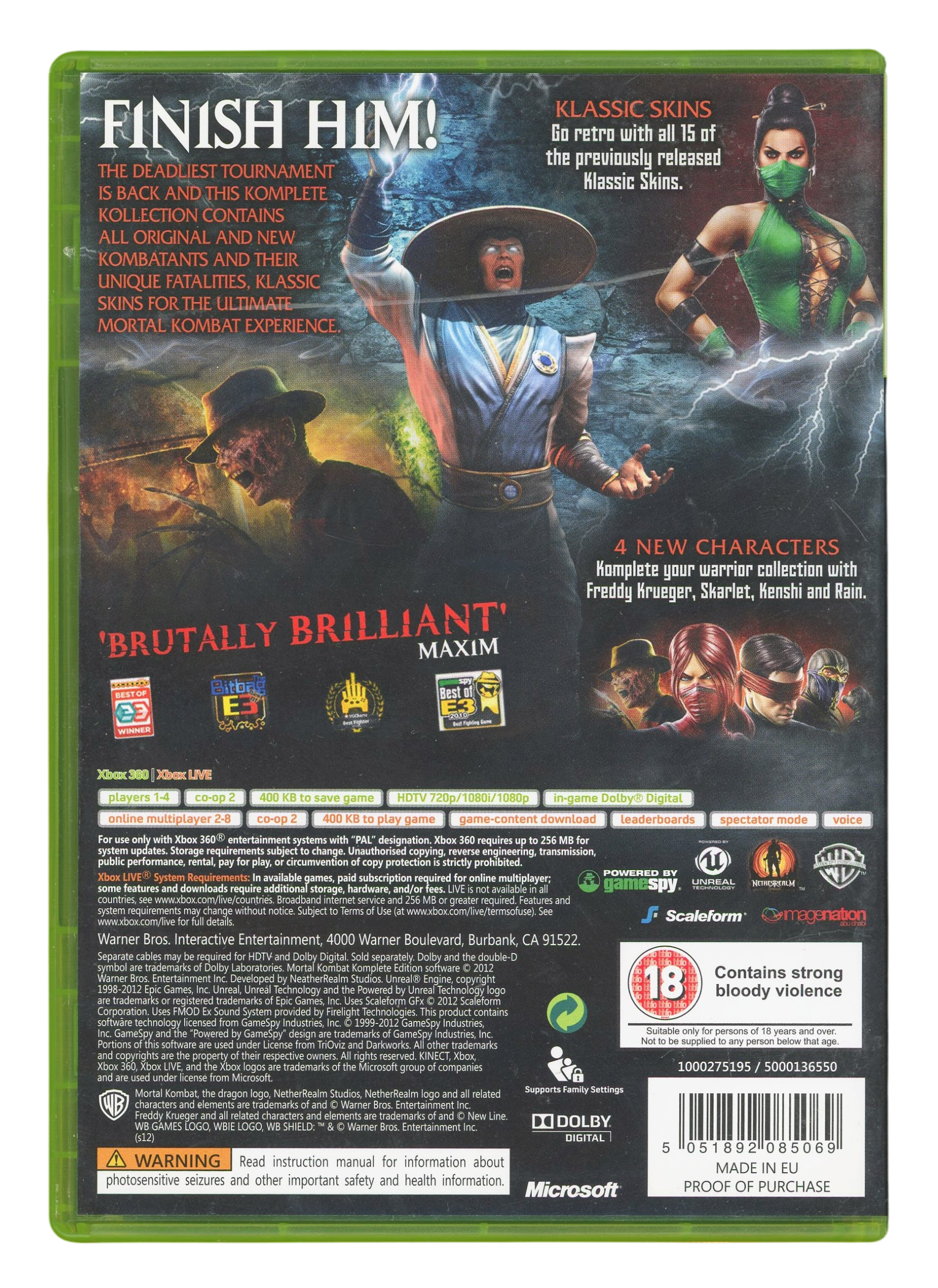 Mortal kombat (komplete edition) – Xbox 360 spill