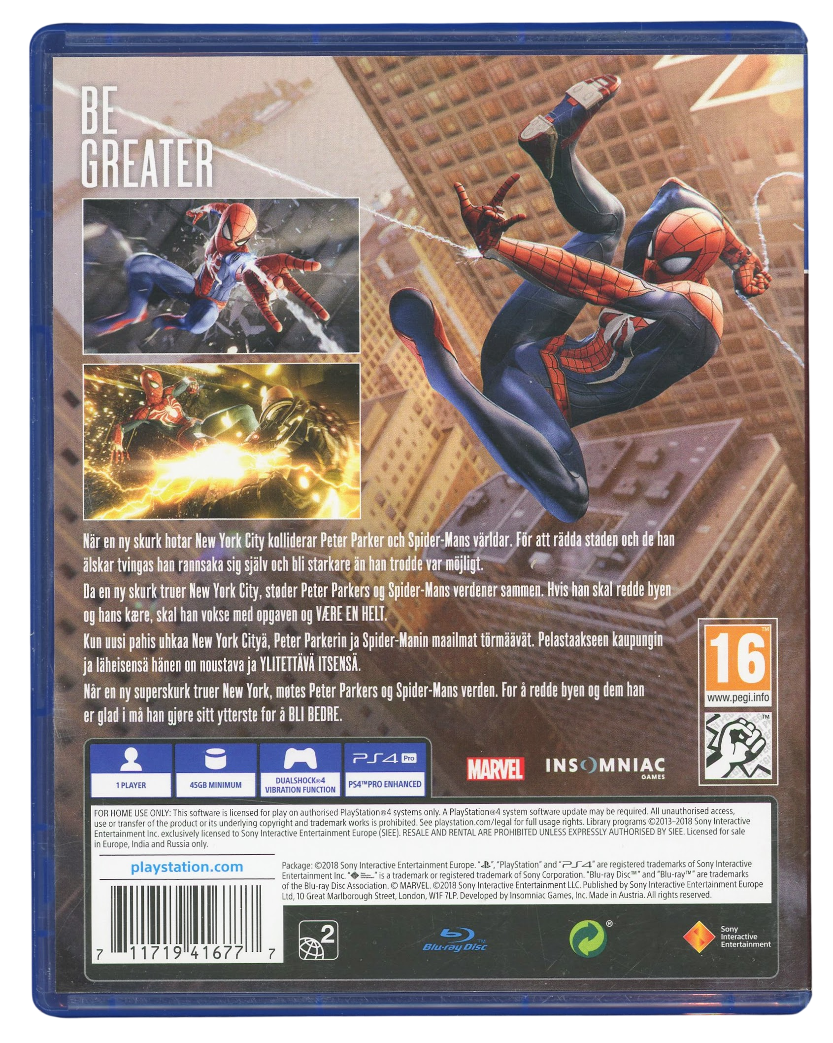 Spider-man - Playstation 4 spill (ps4)