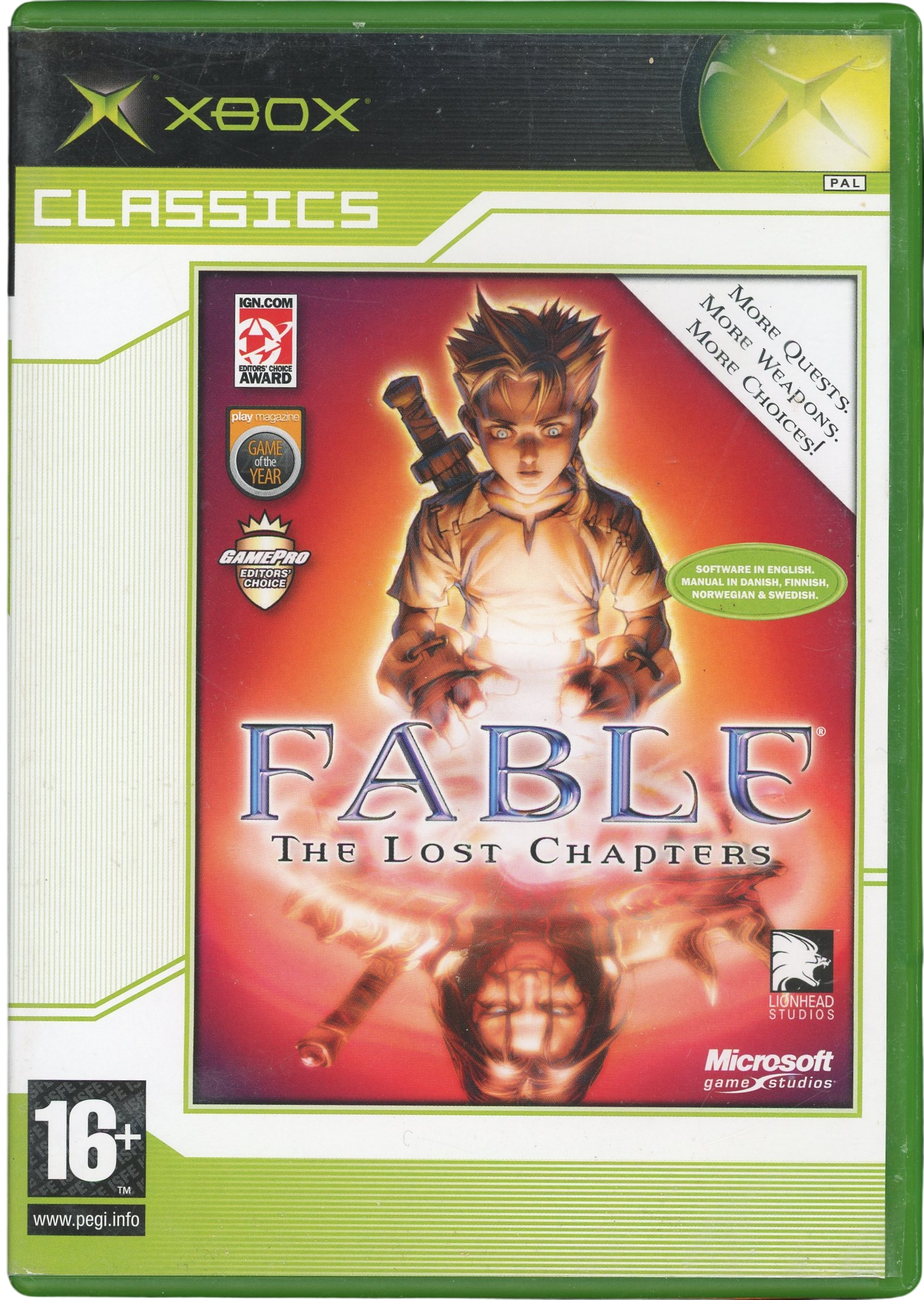 Fable - The Lost Chapters - Xbox original spill (Classics)