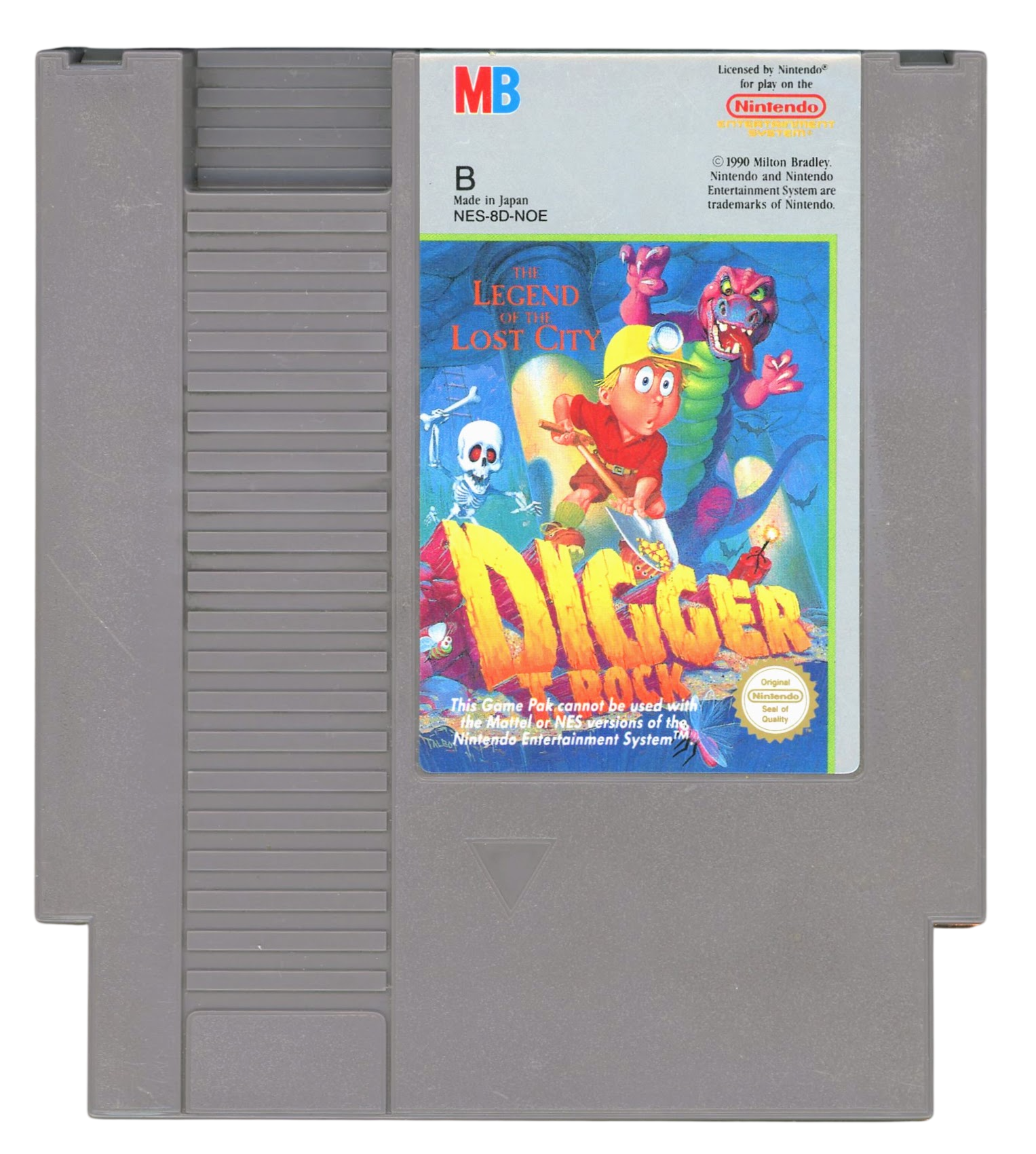 Digger T. Rock - The Legend of the Lost City (NOE) - NES spill