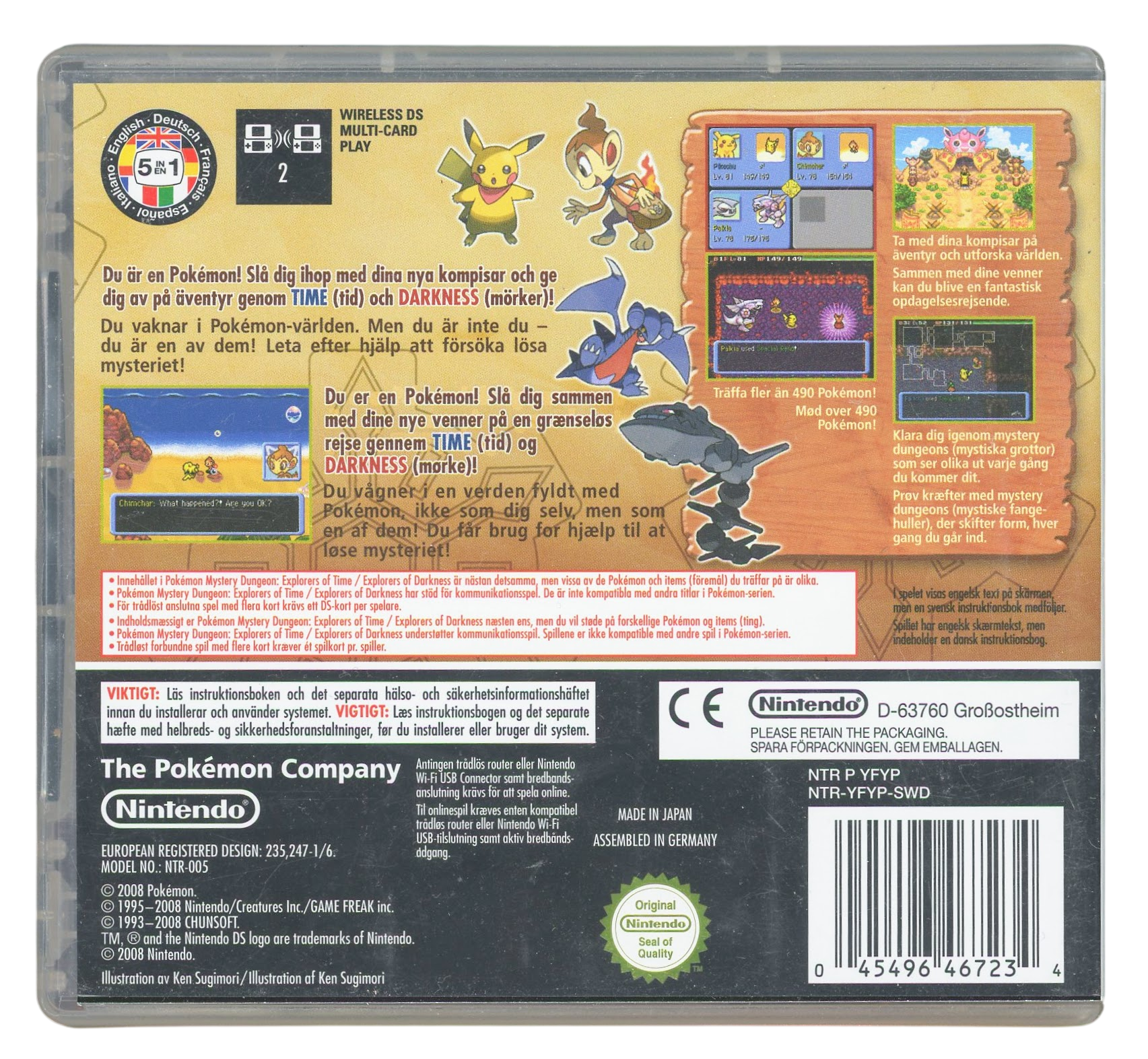 Pokemon mystery dungeon - Explorers of darkness – Nintendo DS spill