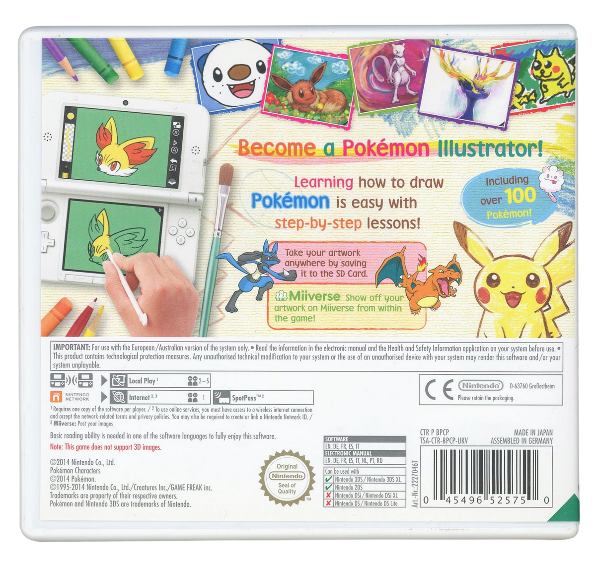 Pokemon - Art academy – Nintendo 3DS spill