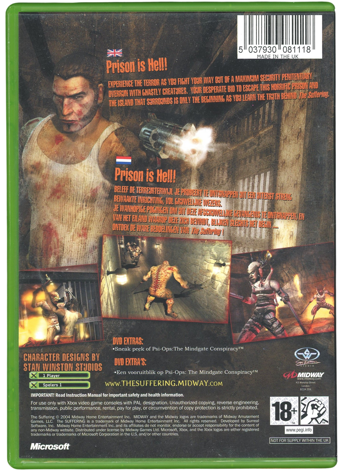 The Suffering - Xbox original spill