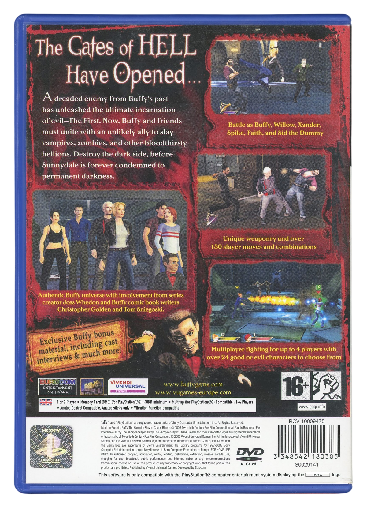 Buffy the vampire slayer - Chaos bleeds - Playstation 2 spill (PS2)