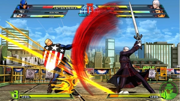 Gameplay-bilde fra Marvel vs. Capcom 3 - Fate of Two Worlds – Xbox 360 spill