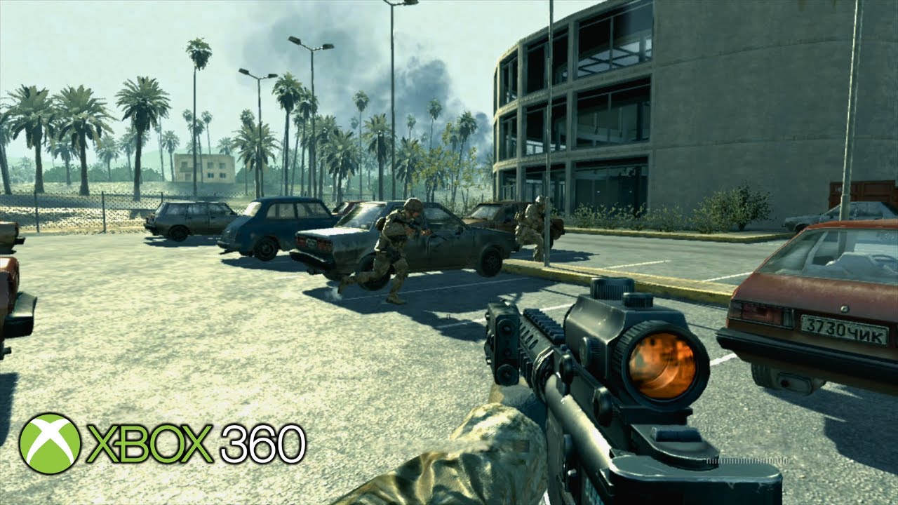 Gameplay-bilde fra Call Of Duty 4 Modern Warfare Brukt Xbox 360 Spill Copy