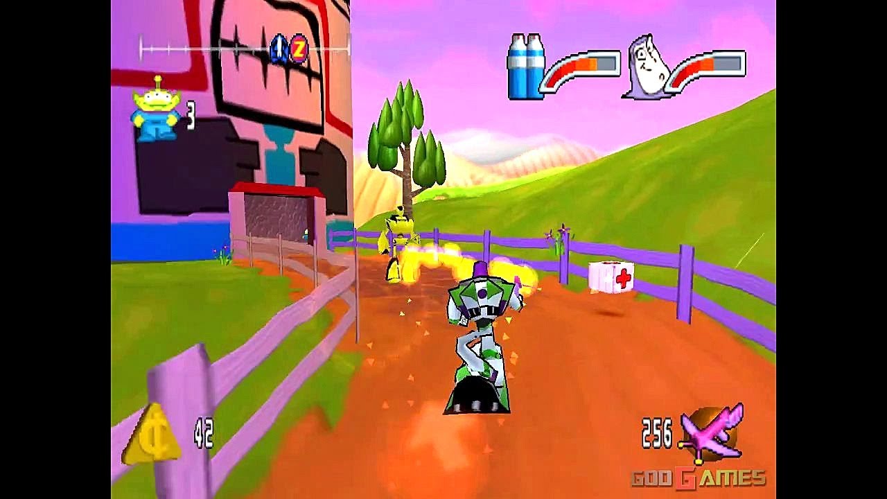 Gameplay-bilde fra Buzz Lightyear Of Star Command Brukt Playstation 1 Spill Ps1