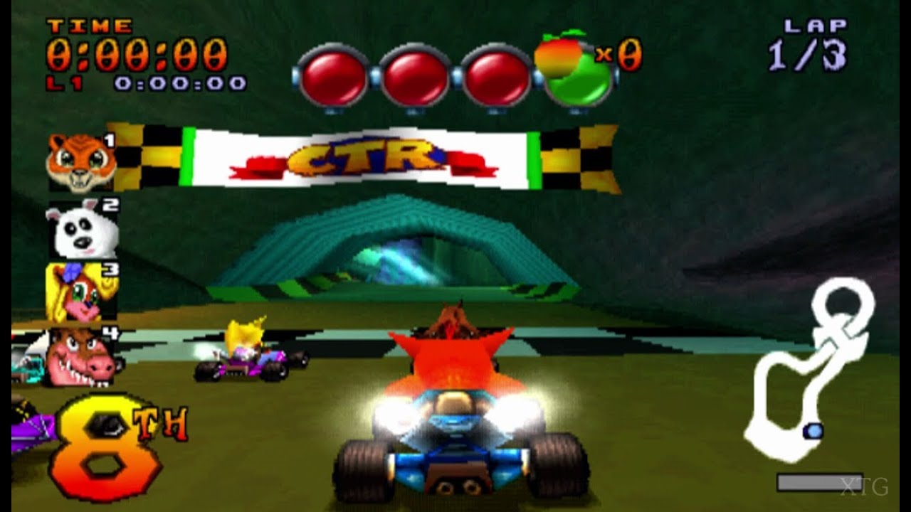 CTR - Crash team racing - Playstation 1 spill (PS1)