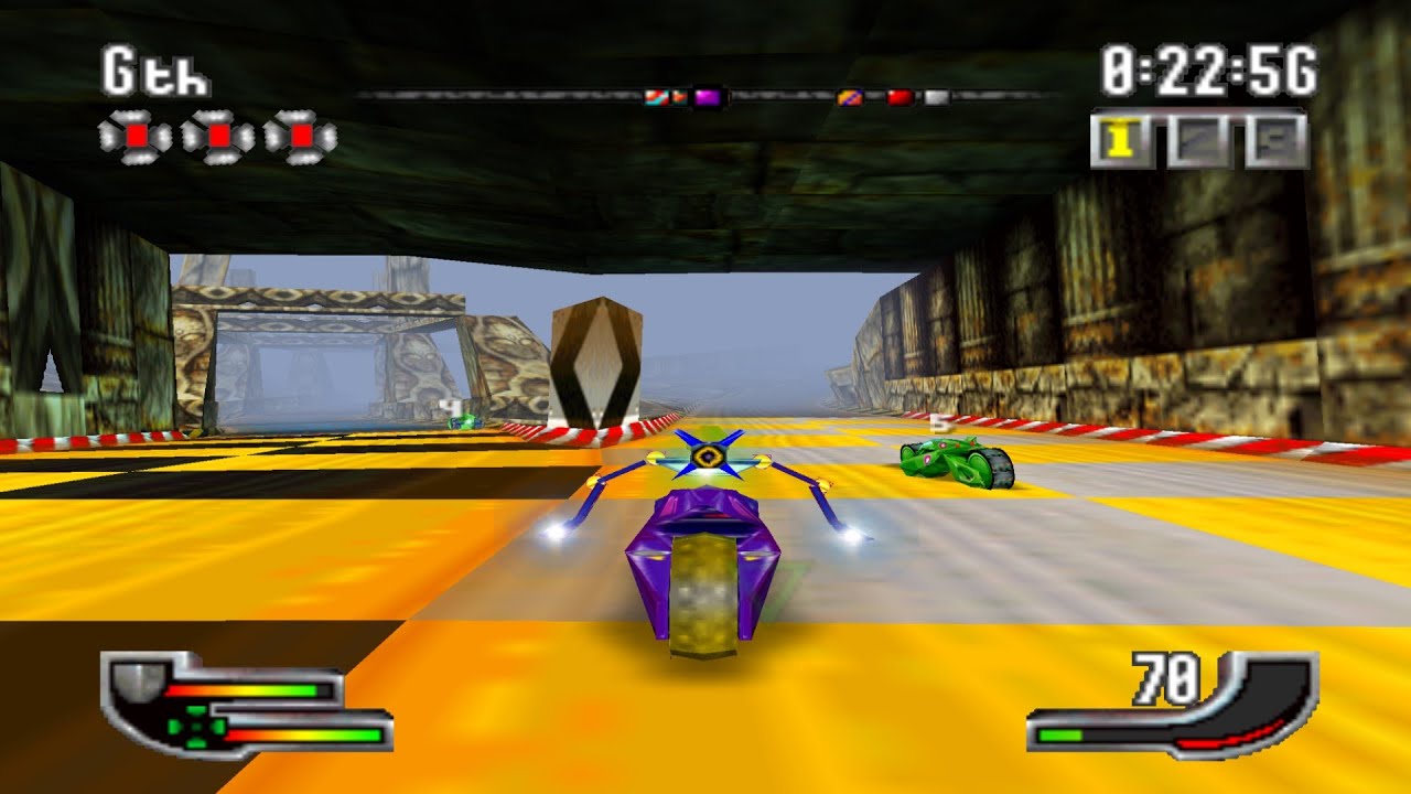 Gameplay-bilde fra Extreme-G - i eske - Nintendo 64 spill (N64)