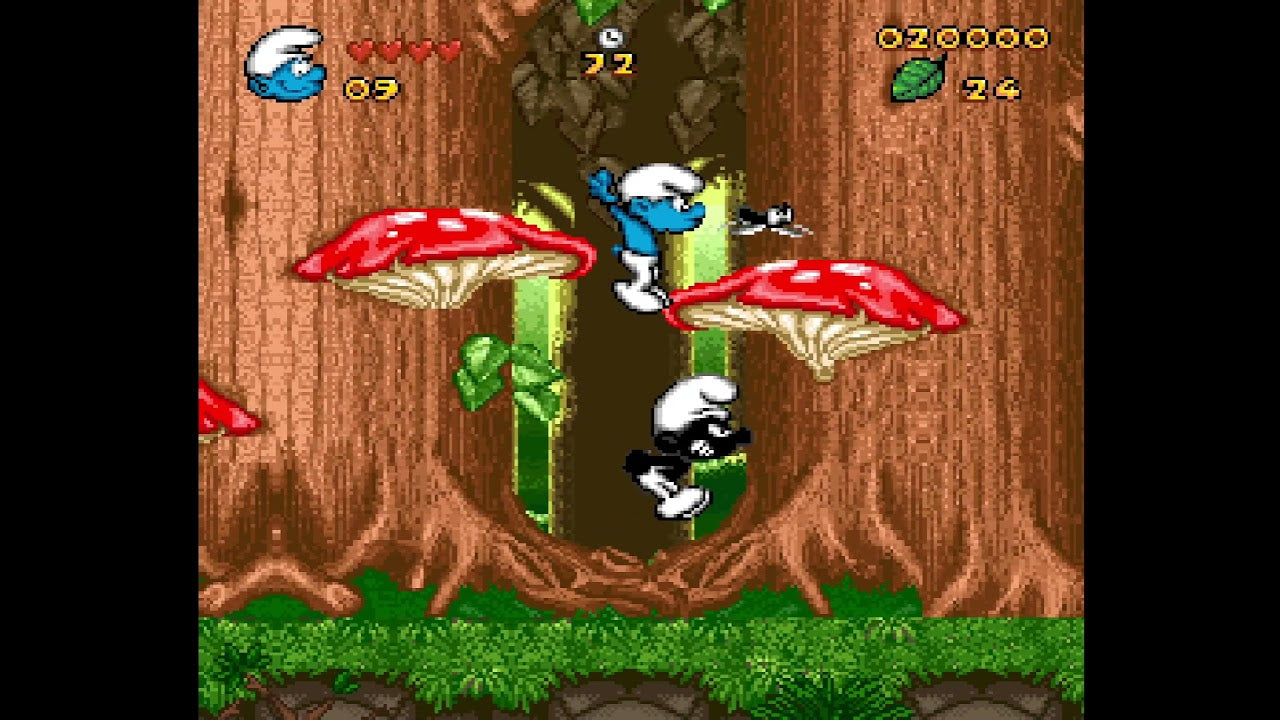 The smurfs (kun kassett) - Super nintendo entertainment system spill (snes)