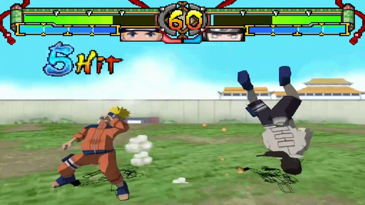 Gameplay-bilde fra Naruto - Ninja destiny – Nintendo DS spill