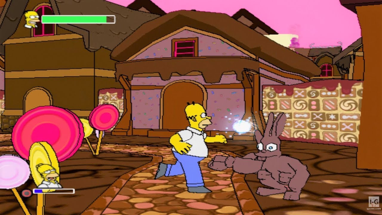 Gameplay-bilde fra The Simpsons Game Playstation 2 Spill Ps2