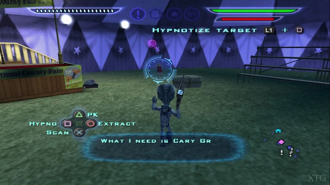 Gameplay-bilde fra Destroy all humans! - Playstation 2 spill (PS2)