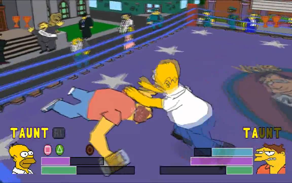 The simpsons - Wrestling - Playstation 1 spill (PS1)