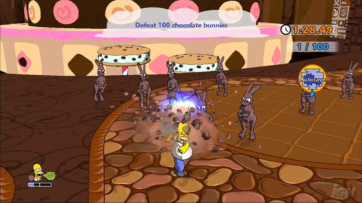 The simpsons game Xbox 360 spill