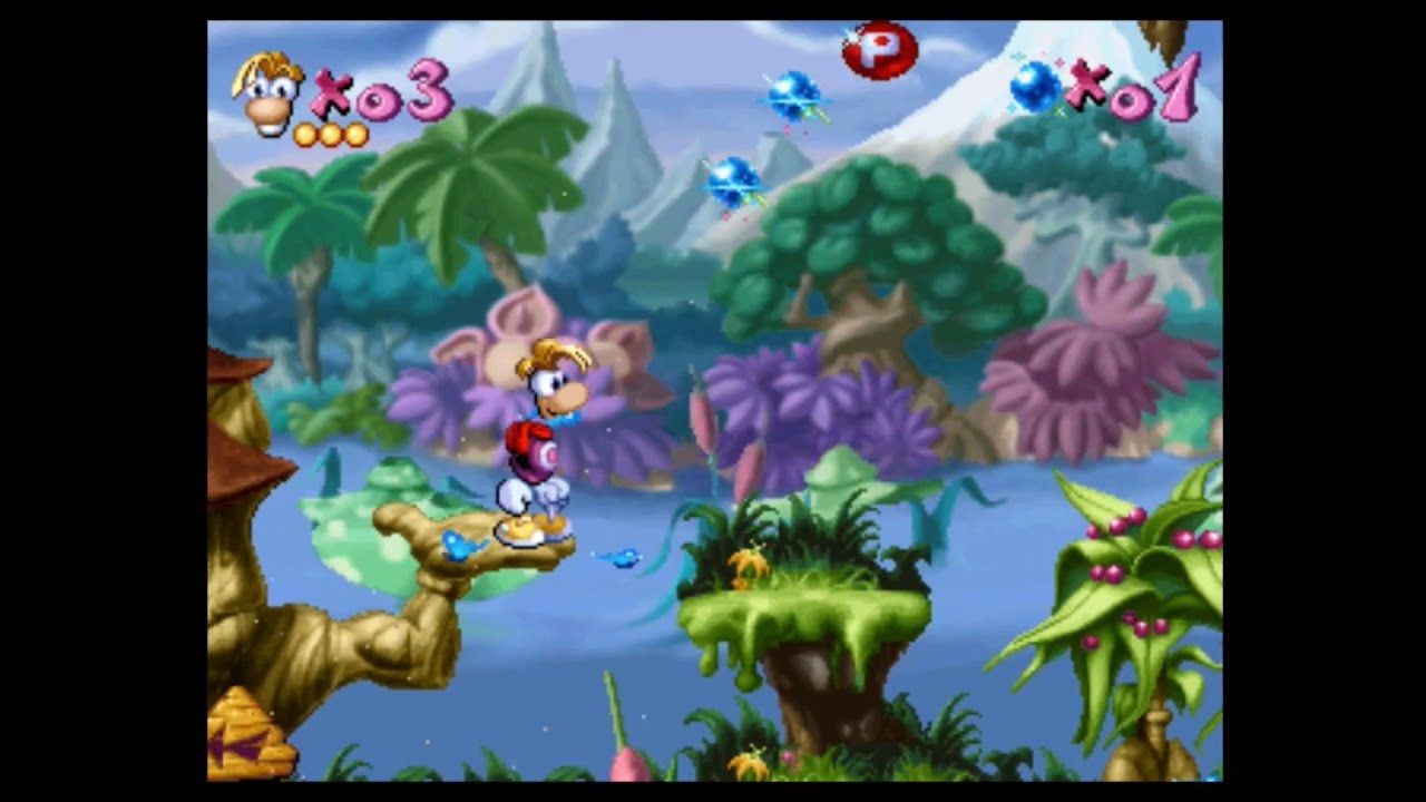 Gameplay-bilde fra Rayman Platinum Playstation 1 Spill Ps1
