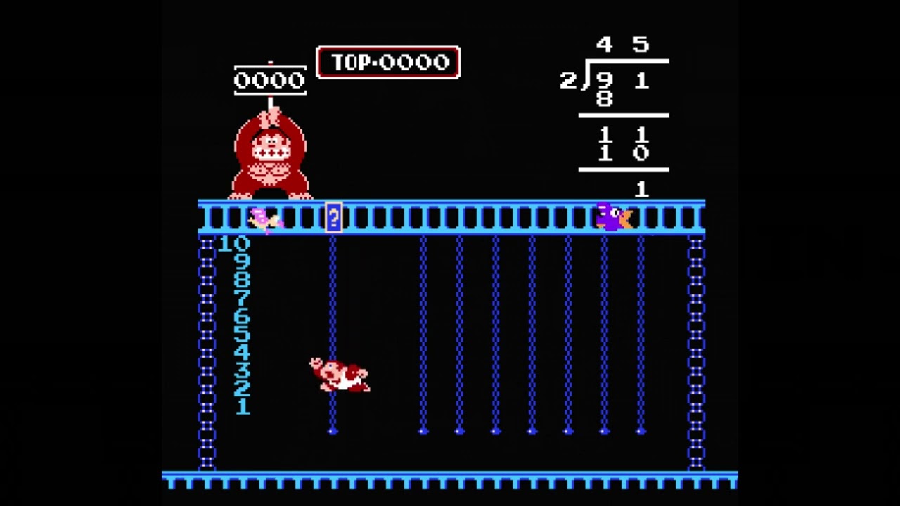 Donkey kong Jr. math (NTSC) - Nintendo entertainment system / NES spill