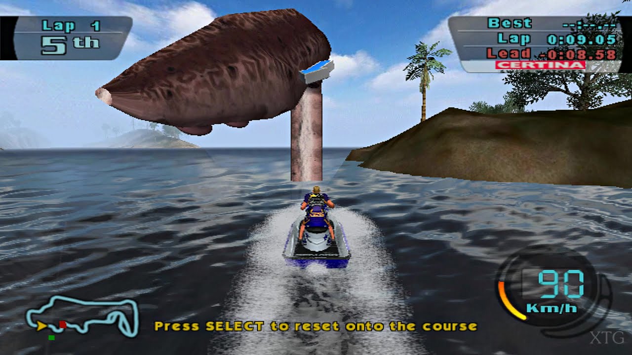 Gameplay-bilde fra Splashdown - Playstation 2 spill (PS2)