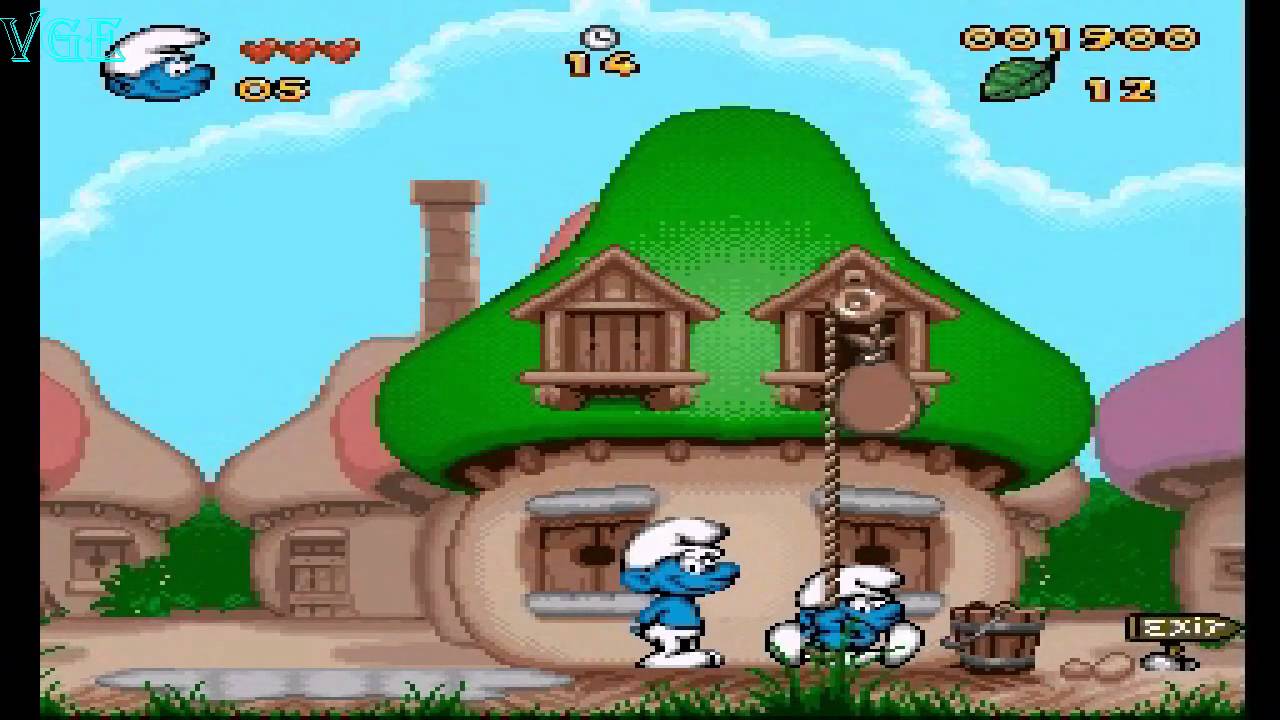 The smurfs (kun kassett) - Super nintendo entertainment system spill (snes)