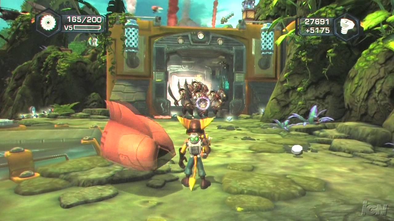 Gameplay-bilde fra Ratchet and clank - Tools of destruction - Playstation 3 spill (ps3)