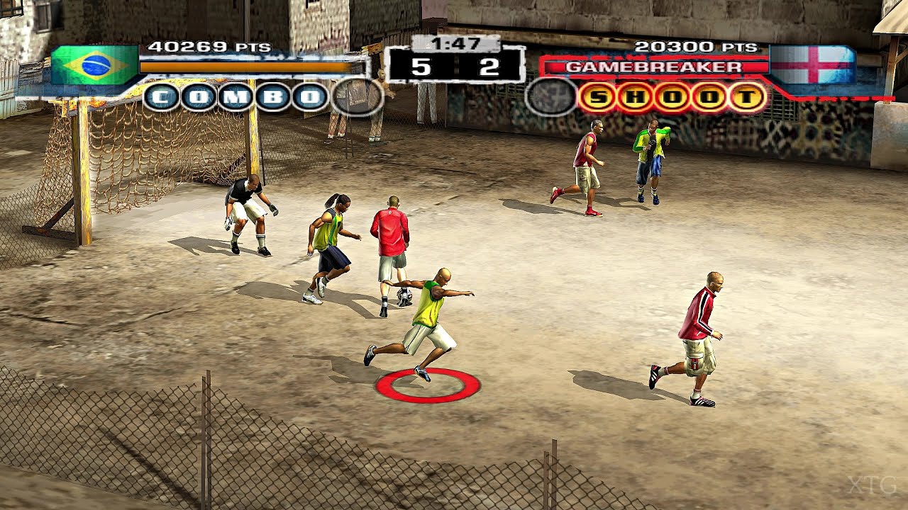 Gameplay-bilde fra Fifa Street Brukt Playstation 2 Spill Ps2