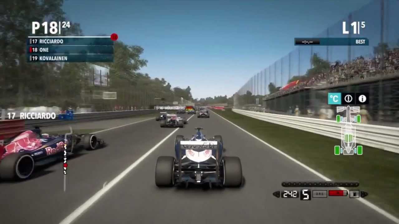 Gameplay-bilde fra F1 Formula 1 2012 Xbox 360 Spill