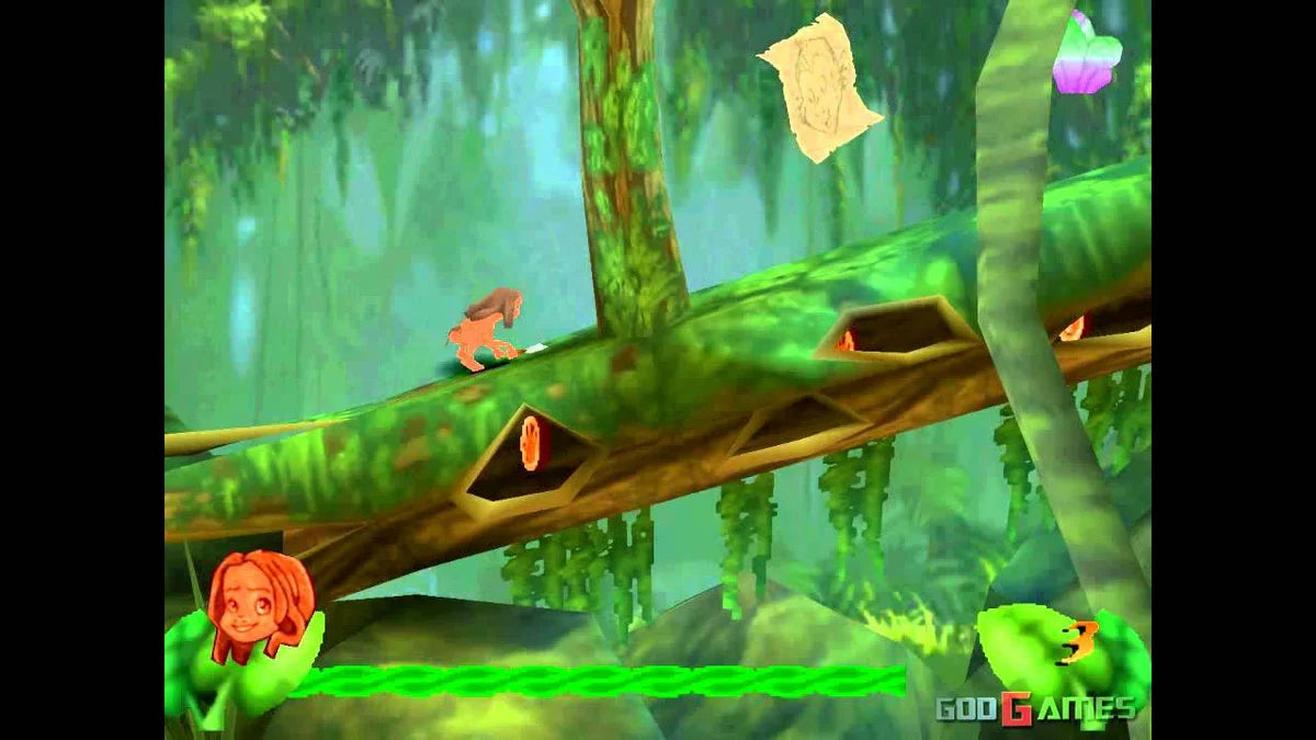 Disney's Tarzan (platinum) - Playstation 1 spill (PS1)