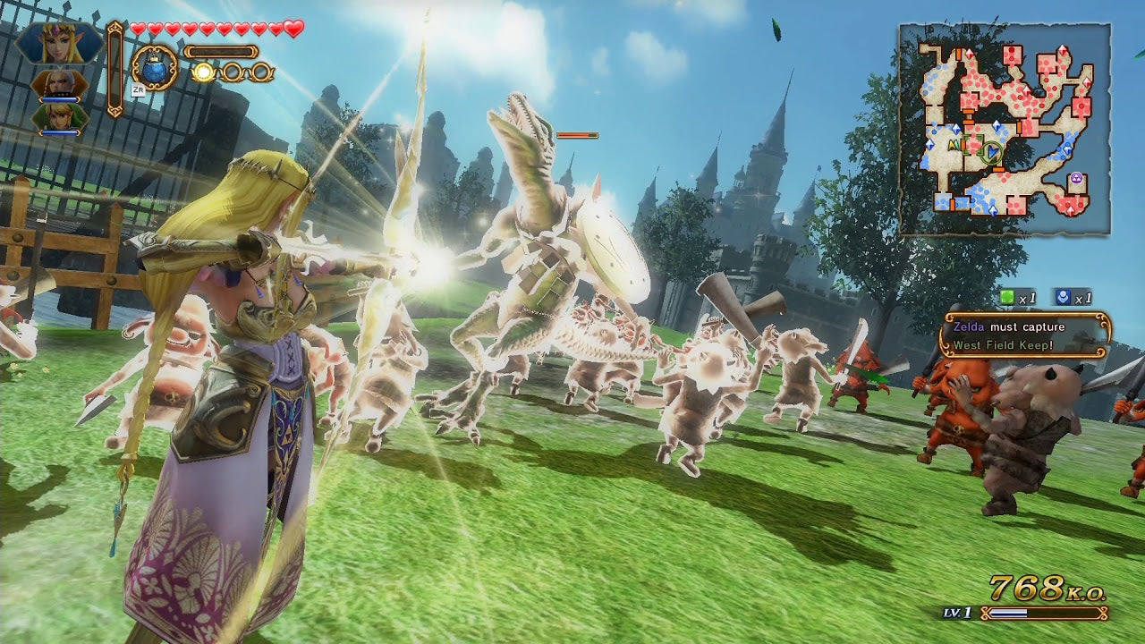 Gameplay-bilde fra Hyrule Warriors Nintendo Wiiu