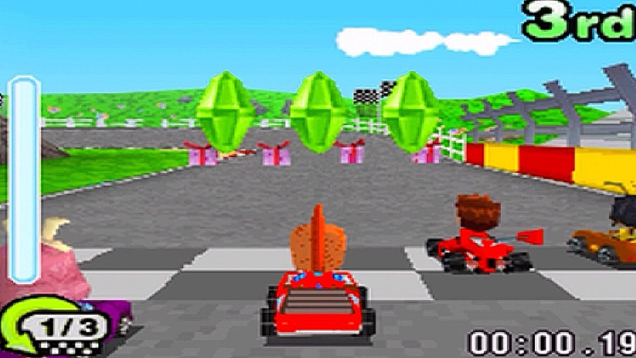 Gameplay-bilde fra My Sims Racing Nintendo Ds Spill