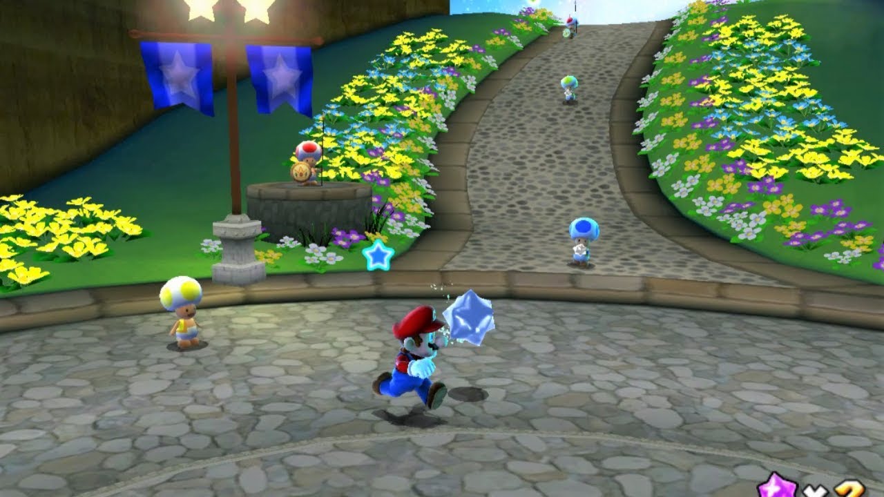 Gameplay-bilde fra Super Mario Galaxy Brukt Nintendo Wii Spill