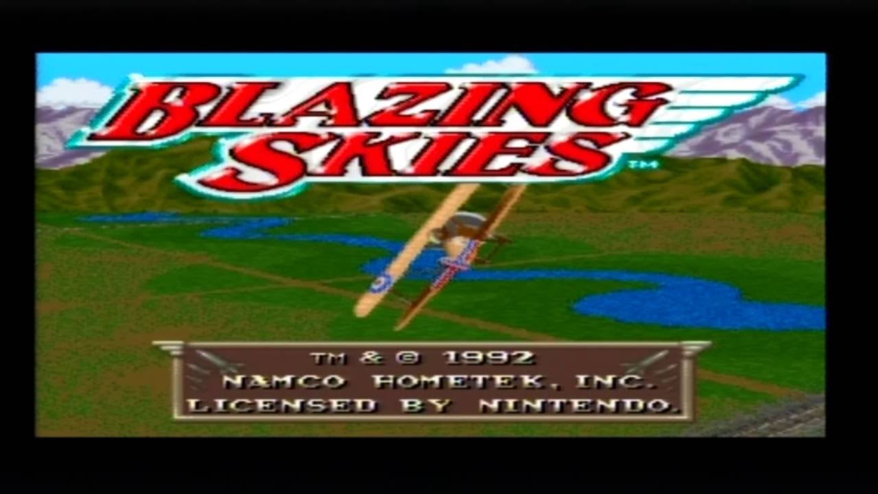Blazing skies - Super nintendo entertainment system spill (snes)