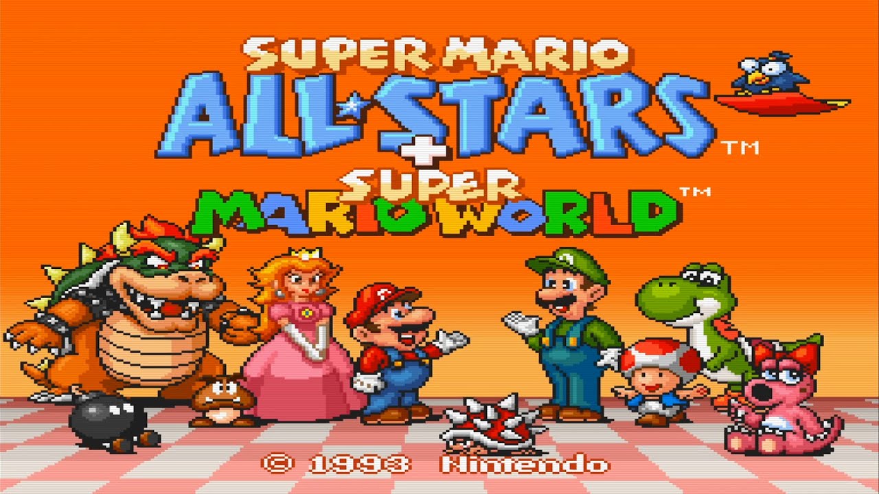 Super mario all-stars / super mario world - Super nintendo spill (snes)