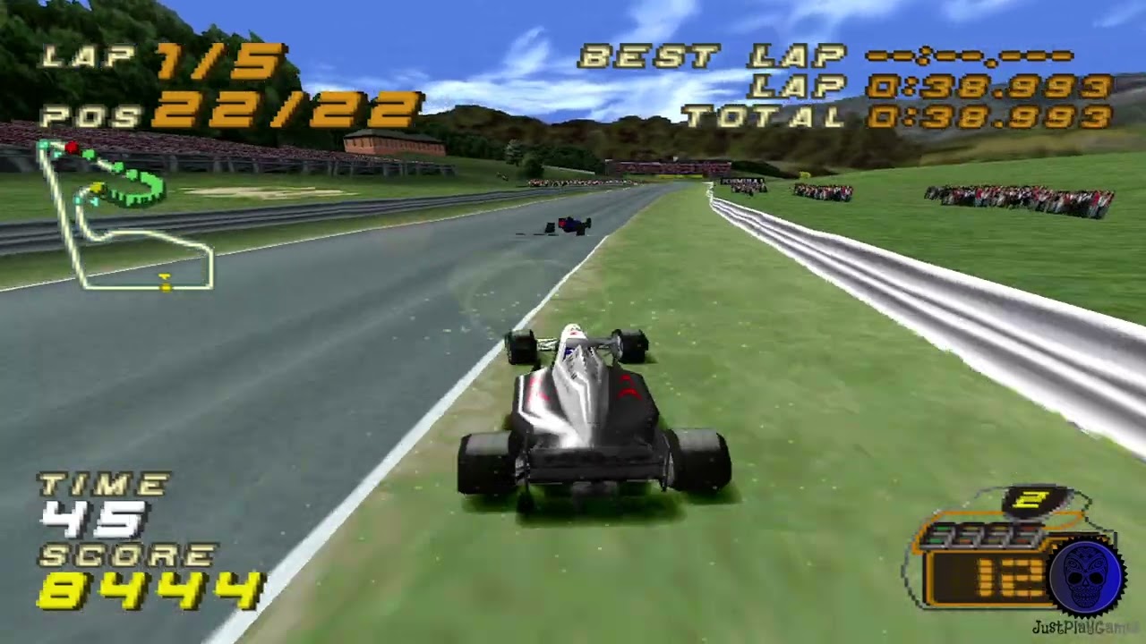 Gameplay-bilde fra F1 Racing championship - Playstation 1 spill (PS1)