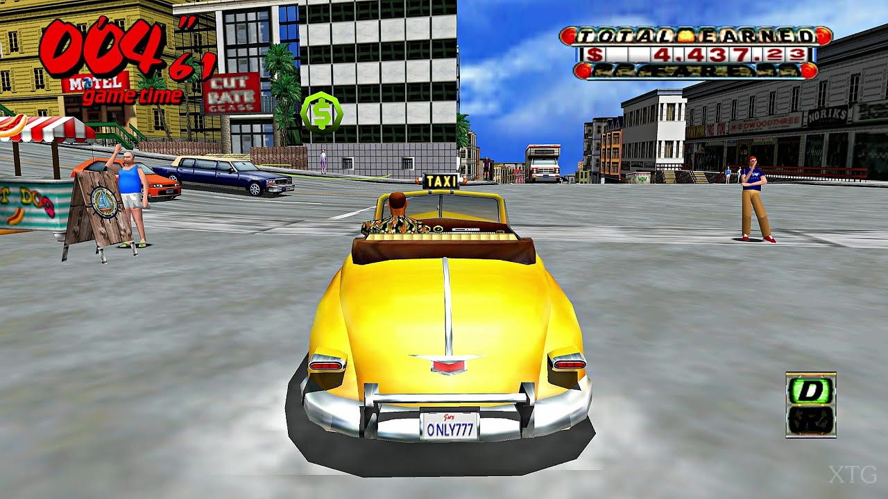Gameplay-bilde fra Crazy Taxi Platinum Playstation 2 Spill Ps2