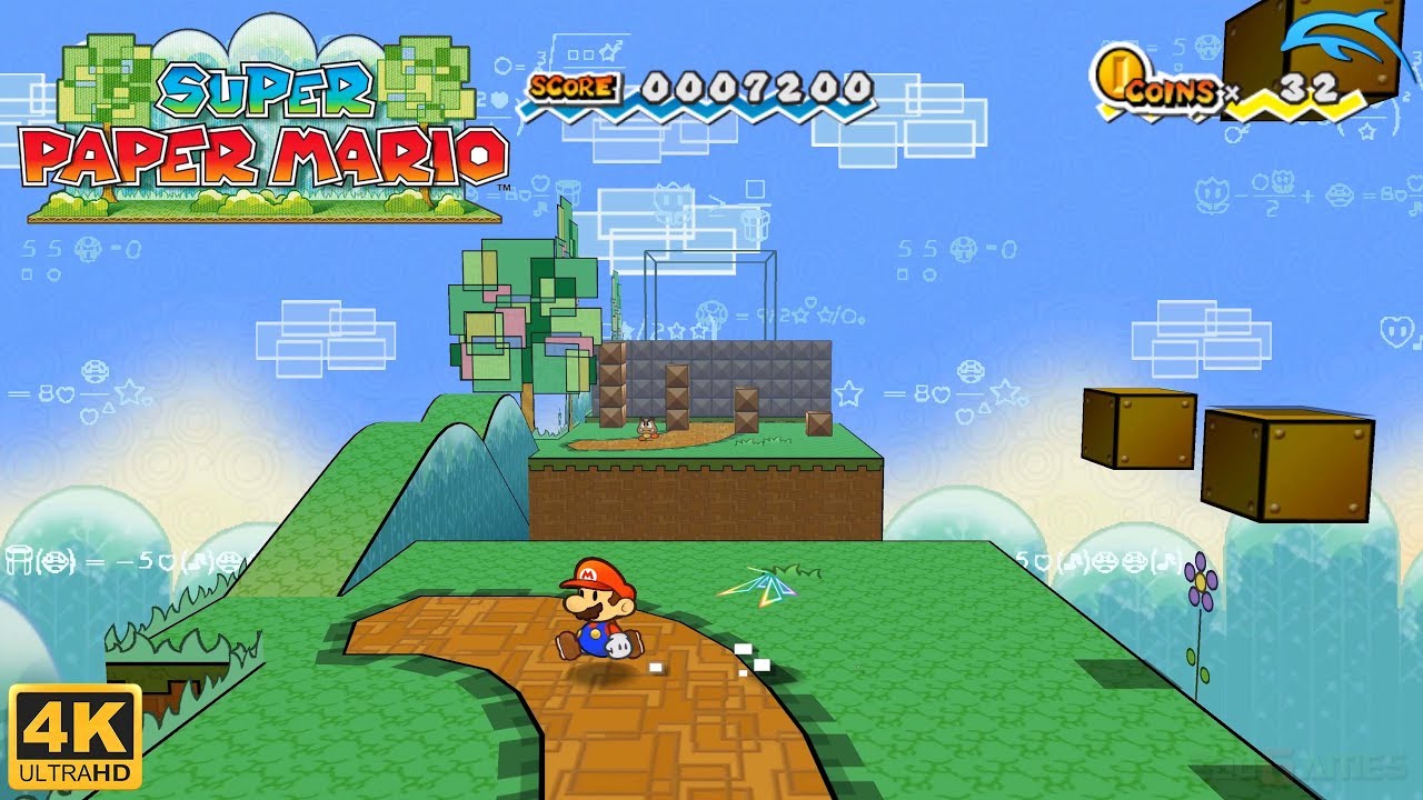 Gameplay-bilde fra Super Paper Mario Nintendo Wii Spill